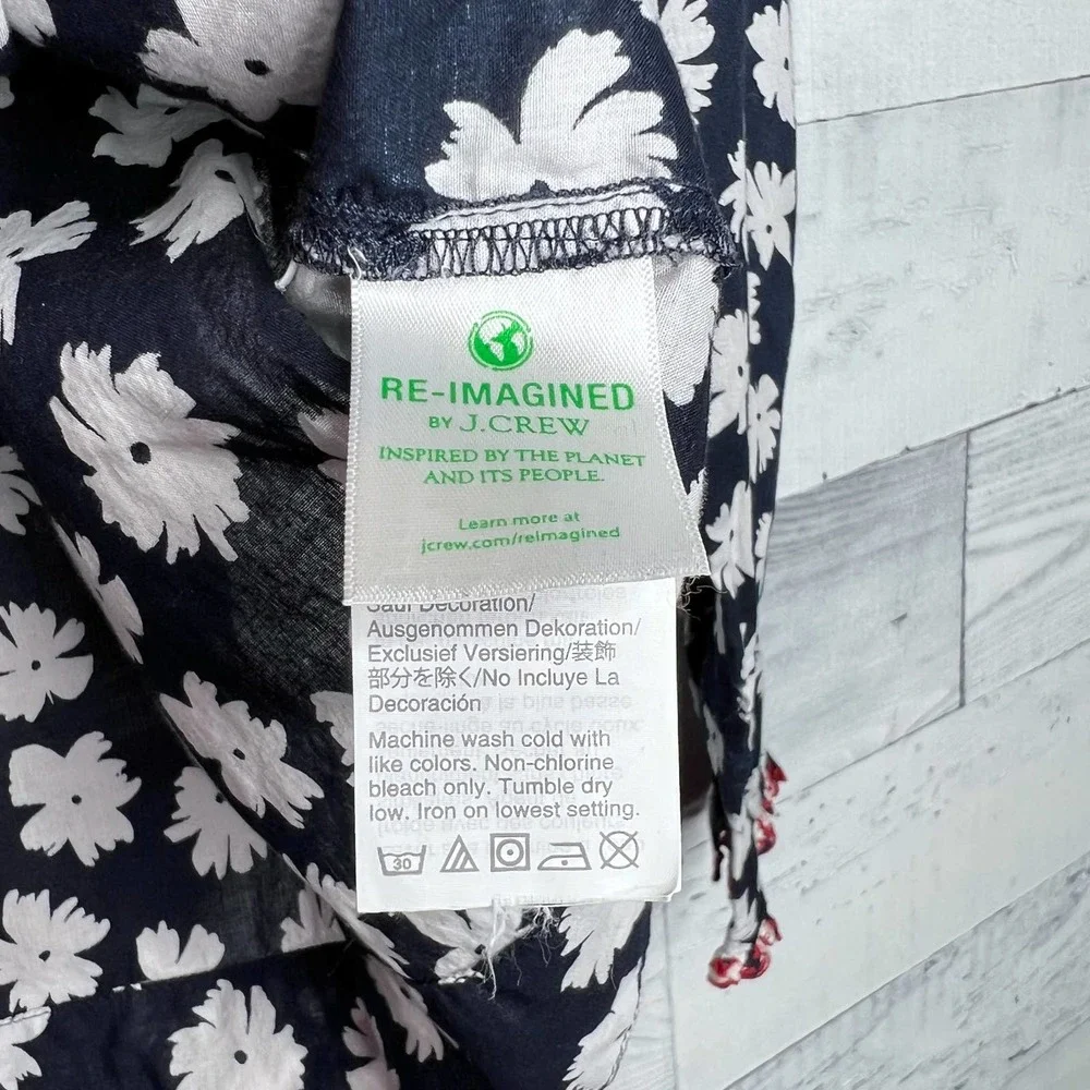 🍉 J. Crew Embroidered Ruffle Blouse - Picture 7 of 7